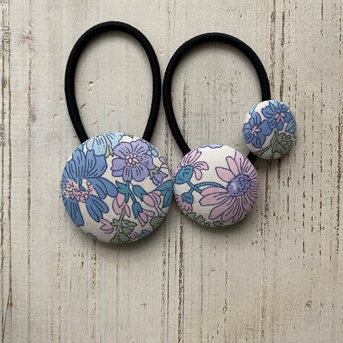 受注製作＊(212)リバティ☆くるみボタンヘアゴム ヘアゴム panchan  