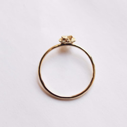北極星造型戒指(小）金色 第3張的照片