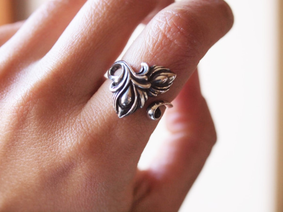 孔雀羽毛戒指 第6張的照片