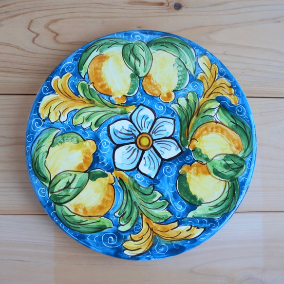鍋敷き20cm POG008 マヨリカ焼き イタリア陶器 その他キッチン小物