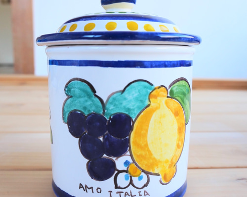 ★イマン★エミリー★たる型キャニス★ 陶器製 アンティーク・イマン imane マリー キャニスター (M) 国産品