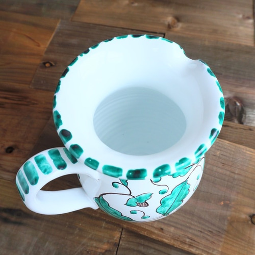 陶器 花瓶 フラワーベース 20cm 1.8L BRC001 マヨリカ焼き イタリア