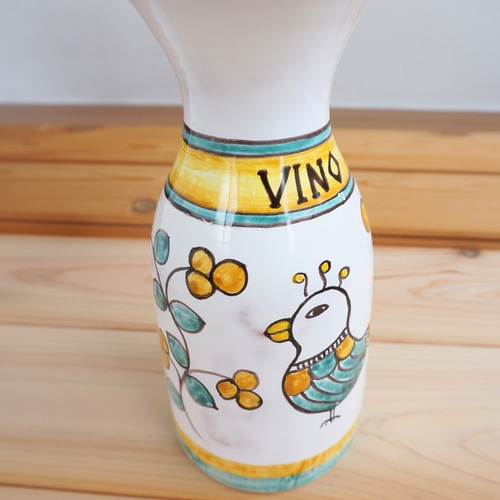 デキャンタ カラフェ 陶器 BTG001 マヨリカ焼き イタリア陶器 水差し