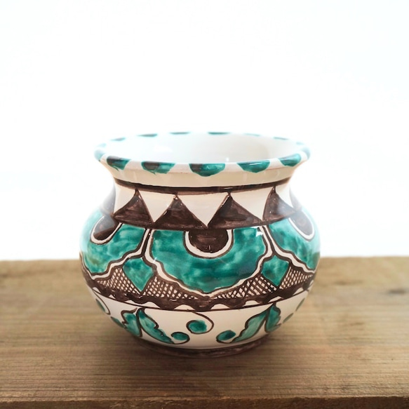 食器にもなる陶器製プランター 6種類   マヨリカ焼き  イタリア陶器　鉢カバー 花瓶 ポット 5枚目の画像