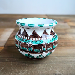 食器にもなる陶器製プランター 6種類   マヨリカ焼き  イタリア陶器　鉢カバー 花瓶 ポット 6枚目の画像