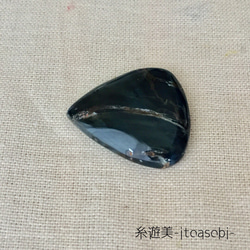 ホークスアイ(ブルータイガーアイ)⑥ルース  カボション  天然石 3枚目の画像