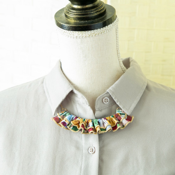 【Creema Limited】Volume Frill Necklace A 第7張的照片