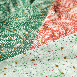 ☆12月中旬発送☆布珠と糸珠のクリスマスオーナメントセット　A　＜卓上サイズ・31個＞ 4枚目の画像