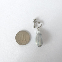 ※7、8月限定　【ピアス可】　銀の滴りイヤリング　From糸珠 2枚目の画像