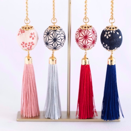 SOLD◆ ハンドメイド タッセル バッグ チャーム ピンク 猫 月 革タグ 糸 SOLD◇ ハンドメイド タッセル バッグ チャーム ピンク 猫 月 革