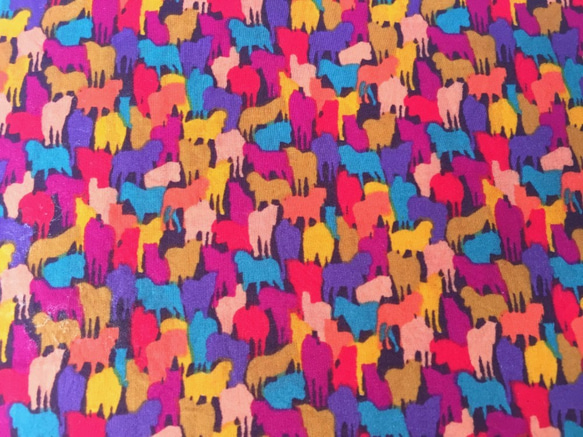 布珠とタッセルの簪　＜Liberty fabric・Kussman ×紫 ＞ 5枚目の画像
