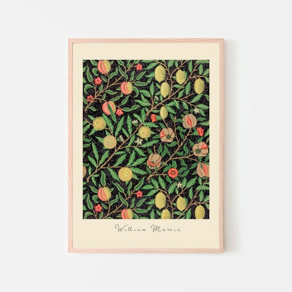 ウィリアムモリス Fruit Pattern / アートポスター William Morris A3 縦長 フルーツ 5枚目の画像