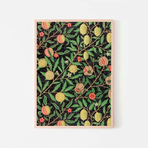 ウィリアムモリス Fruit Pattern / アートポスター William Morris A3 縦長 フルーツ 6枚目の画像