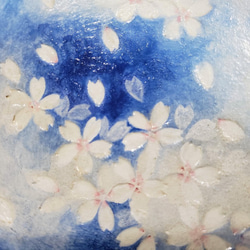 桜咲く　オーブン陶土のお皿 4枚目の画像