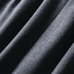あたたかく、柔らかく質感のウールスカート　冬スカート　マキシ丈スカート　ダークグレー　201106-2 9枚目の画像