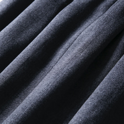あたたかく、柔らかく質感のウールスカート　冬スカート　マキシ丈スカート　グレーチェック　201106-3 9枚目の画像