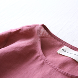 何枚も欲しい！洗練されたシンプルリネンブラウス　半袖Tシャツ　13カラー展開　半袖210406 6枚目の画像
