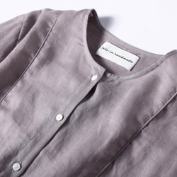 博瑟姆襯衫以其質感和輪廓營造出時尚的秋季造型 紅灰紫色 210806-3 第2張的照片