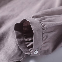 博瑟姆襯衫以其質感和輪廓營造出時尚的秋季造型 紅灰紫色 210806-3 第7張的照片