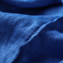 素材感とシルエットで秋のおしゃれを演出してくれるボザムシャツ　鮮やかな青色　210806-4 8枚目の画像