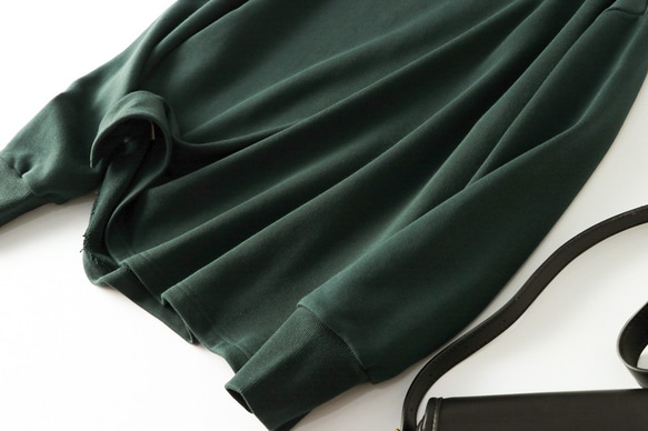 漂亮的運動衫布料設置，適合成人 棉質 深藍綠色 210904-6 210905-6 第9張的照片