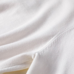 100% 純棉內衣針織小高領毛衣，有 11 種顏色，讓您每天都想穿！米白色211001-01 第3張的照片