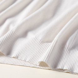 100% 純棉內衣針織小高領毛衣，有 11 種顏色，讓您每天都想穿！米白色211001-01 第4張的照片