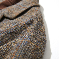 大人が着たいお洒落なウールコート　イタリア製ウール100％チェック柄生地　ロングコート191205-7 9枚目の画像