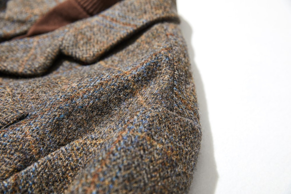 大人が着たいお洒落なウールコート　イタリア製ウール100％チェック柄生地　ロングコート191205-7 9枚目の画像