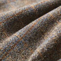 大人が着たいお洒落なウールコート　イタリア製ウール100％チェック柄生地　ロングコート191205-7 10枚目の画像