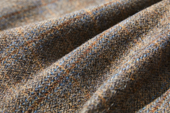 大人が着たいお洒落なウールコート　イタリア製ウール100％チェック柄生地　ロングコート191205-7 10枚目の画像