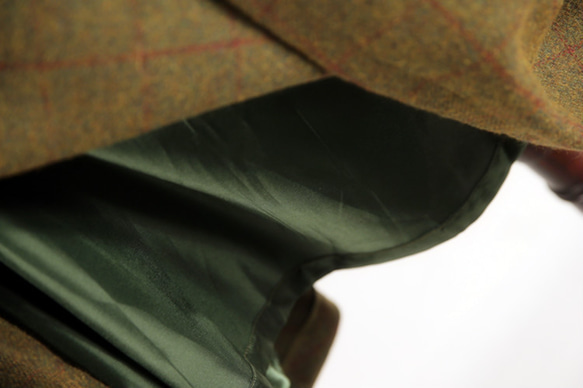 チェック柄　ウール生地　冬の厚て人気スカート 3枚目の画像
