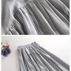 f043 f048(再販21）初夏の販促セール　お得なブラウス＋スカート　セットアップ 5枚目の画像