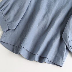 f8080906　夏から秋まで活躍可能　シンプルな7分袖ブラウス　トップス 3枚目の画像