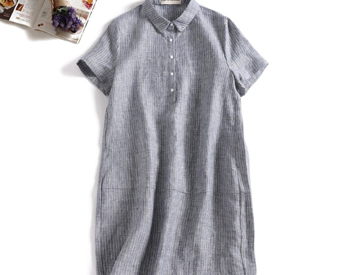 新品未使用 LANVIN ストライプ ポロワンピース SALE／50%OFF】LANVIN en Bleu ストライプMIXドッキング