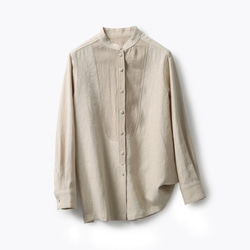 新品未開封品♡Creema　fall-in＆co　ブラウス　　リネン100% fall-in&co(talent)のギャラリー｜ハンドメイド・手仕事品の販売