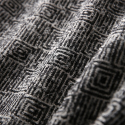 羽織るだけ、ニュアンス作り。幾何学模様ウール生地　　ポンチョコート　ウールアウター191107-2 8枚目の画像