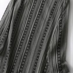 レトロなストライプワンピース　ストライプジャガード織り生地ロングワンピース805-3 9枚目の画像