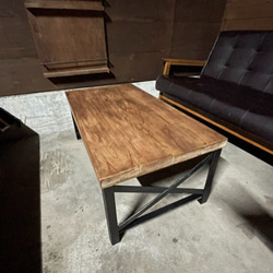 インダストリアルデザインローテーブルハンドメイド Industrial Low Table / インダストリアルスタイル