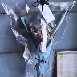 選べるペーパーカラーdry bouquet　 milk tea × lavender 6枚目の画像