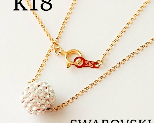 SWAROVSKI スワロフスキー ゴールドチェーンネックレス パヴェ 0_5fb6cdd14d9c0402da76eedbea6d