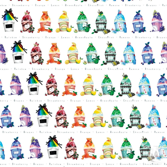虹色これくしょん-かき氷- ミニカード メッセージカード 10枚セット 5枚目の画像