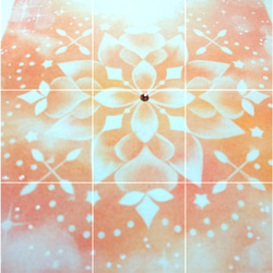 癒しのパステル曼荼羅 原画「誕生」15㎝画 2枚目の画像