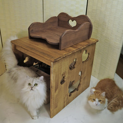 メガサイズ　猫トイレカバー　Cats Heart 8枚目の画像