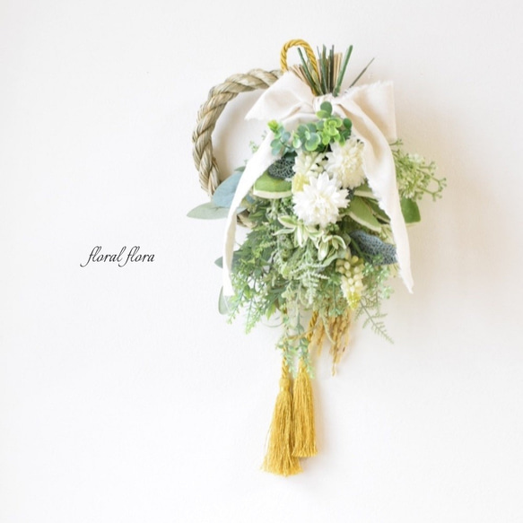 2wayしめ縄　しめなわ　しめ縄飾り　ナチュラル 2wayしめ縄 しめなわ しめ縄飾り ナチュラル 新作＞2WAYしめ縄飾り