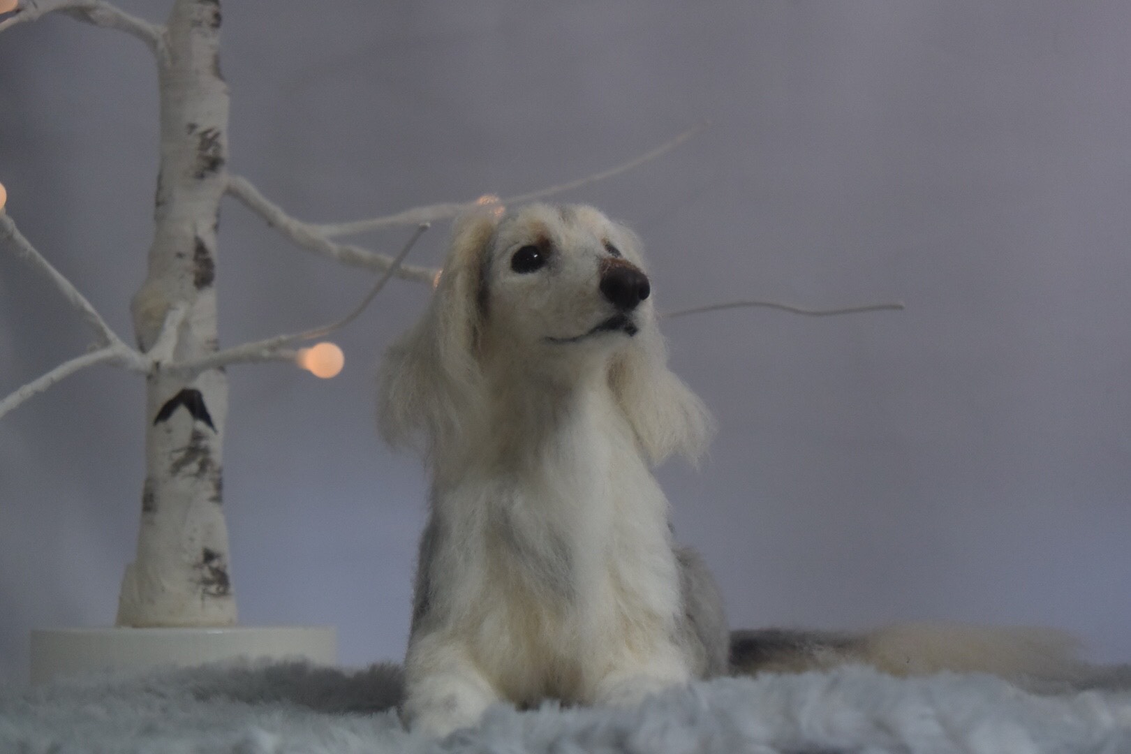 羊毛フェルト犬オーダーメイドLサイズ25cm