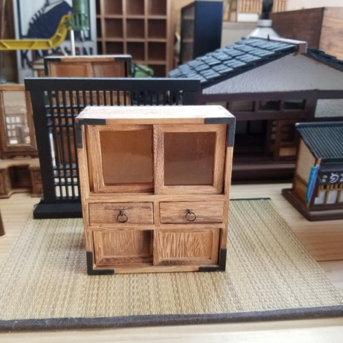 ☆ミニチュア家具 茶箪笥 その他置物 bonjin 通販 10958209