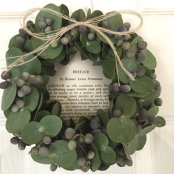 ユーカリ 銀世界のリース ＊ リース *orlaya * 通販 1518496｜Creema