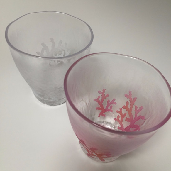 【送料無料】珊瑚グラスセット 6枚目の画像