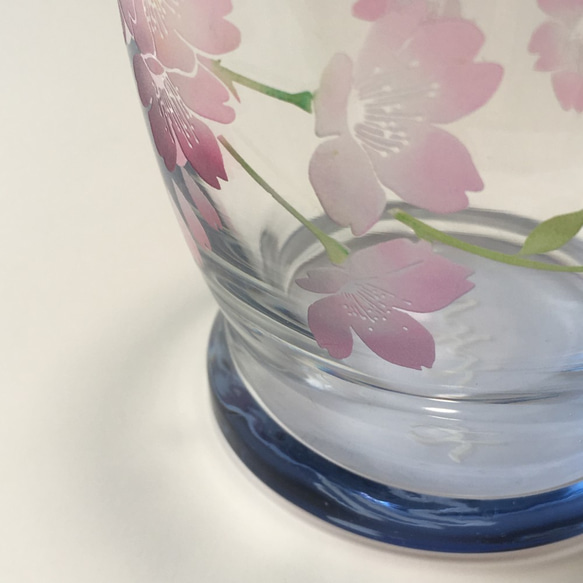 SAKURAカラーグラス（ブルー） 1枚目の画像